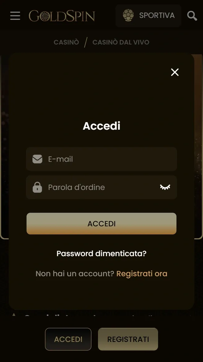 Goldspin Login