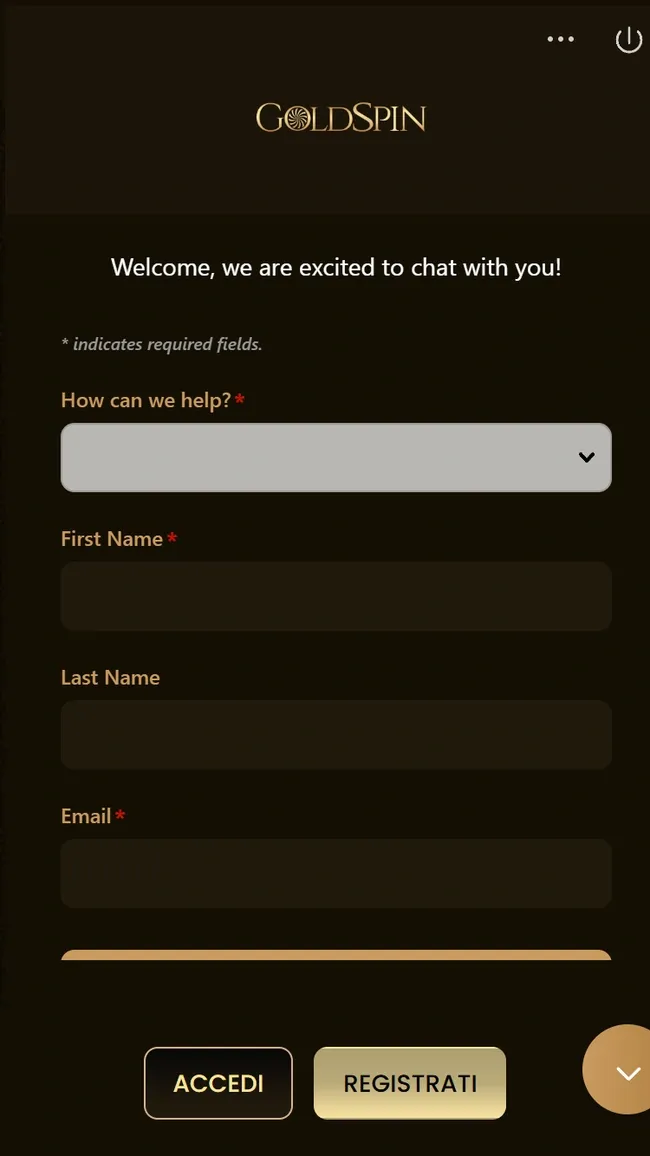 Goldspin Support